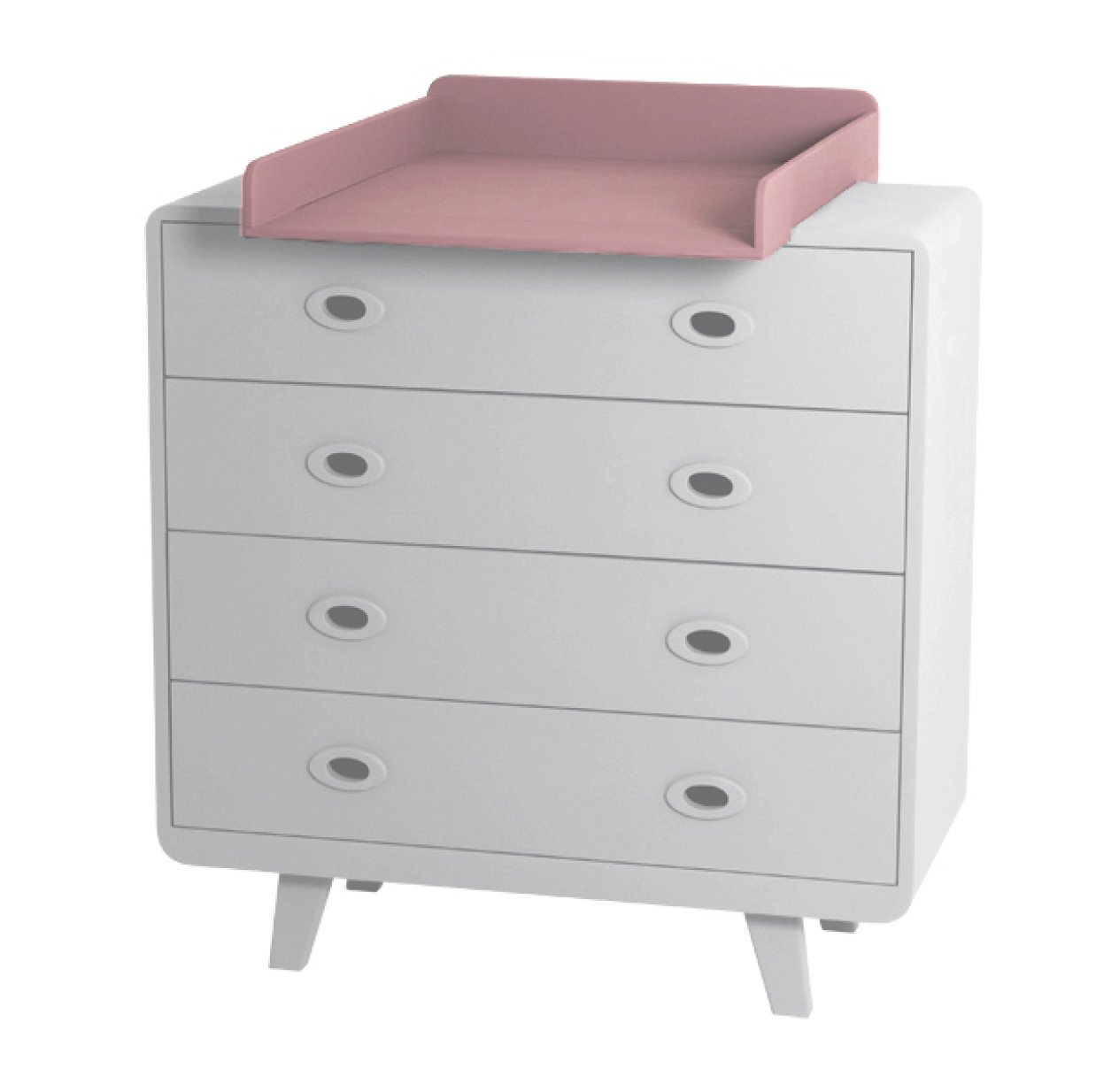 Plan à langer pour commode Toi & Moi - Vieux rose